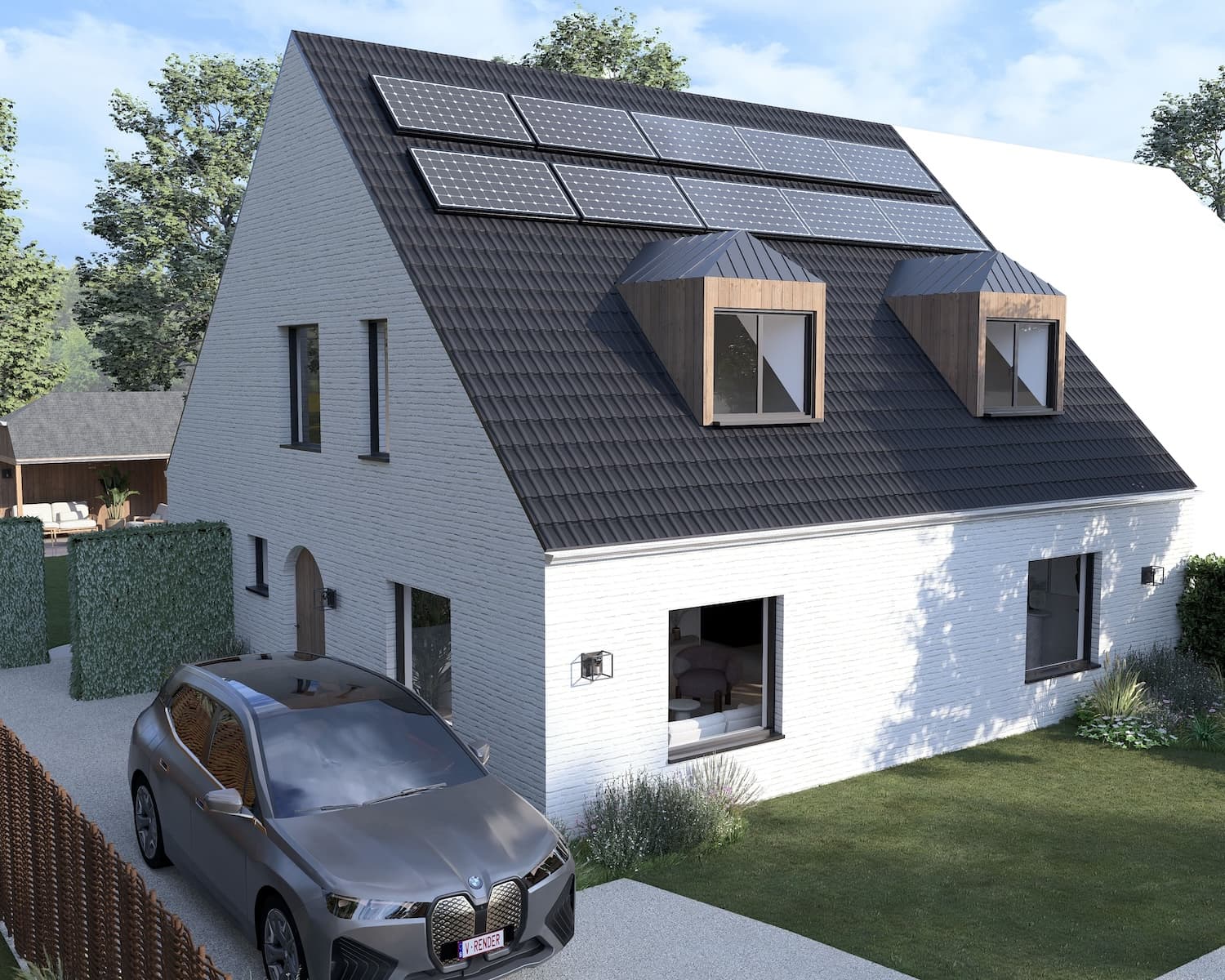 Energiezuinige gezinswoning Sint-Martens-Latem - Woonkamer